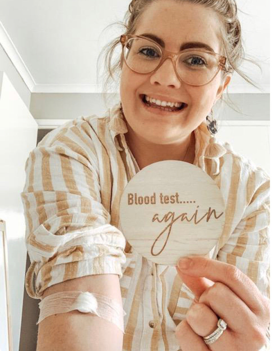 WOODEN IVF MILESTONE CARD DISCS - CLASSIC