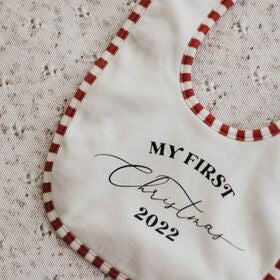 My First Christmas 2022 Bib