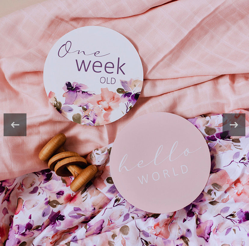 Blushing Beauty & Musk Pink Milestone Cards