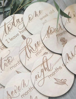 Australiana Wooden Month Milestone Discs