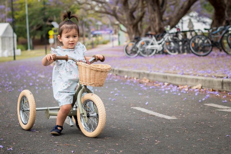 Vintage Trybike - Cream Tyres and Chrome (assorted colours)