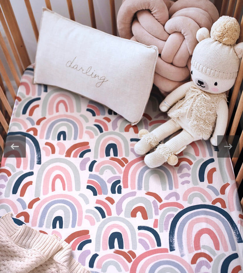 Rainbow Baby Fitted Cot Sheet Oh Baby Cairns