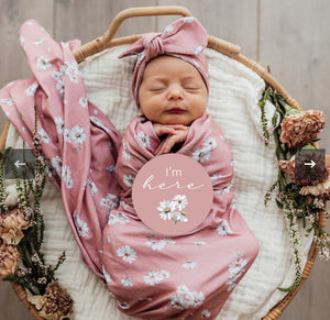 Daisy & Musk Pink Milestone Cards