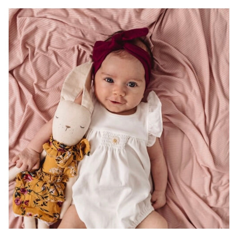 Topknot Headband - Burgundy
