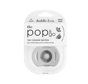 The Pop & Go Pacifier - Oh Happy Grey