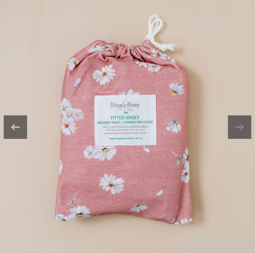 Daisy Bassinet ~ Change-mat Fitted Sheet
