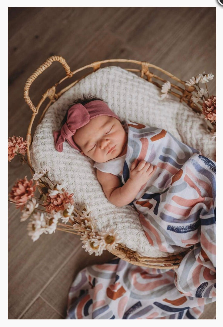 Organic Swaddle - Rainbow Baby