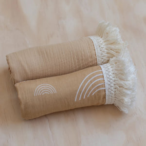 Rainbow Fringe Swaddle