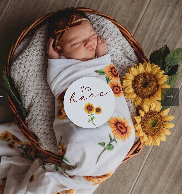 Sunflower & Bronze Milestone Cards