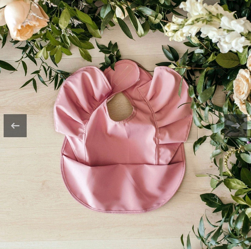 Waterproof Frill Bib - Primrose
