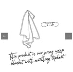 Baby Jersey Wrap + Topknot Set - Jewel