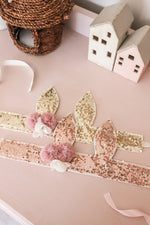 ALIMROSE SEQUIN BUNNY CROWN GOLD