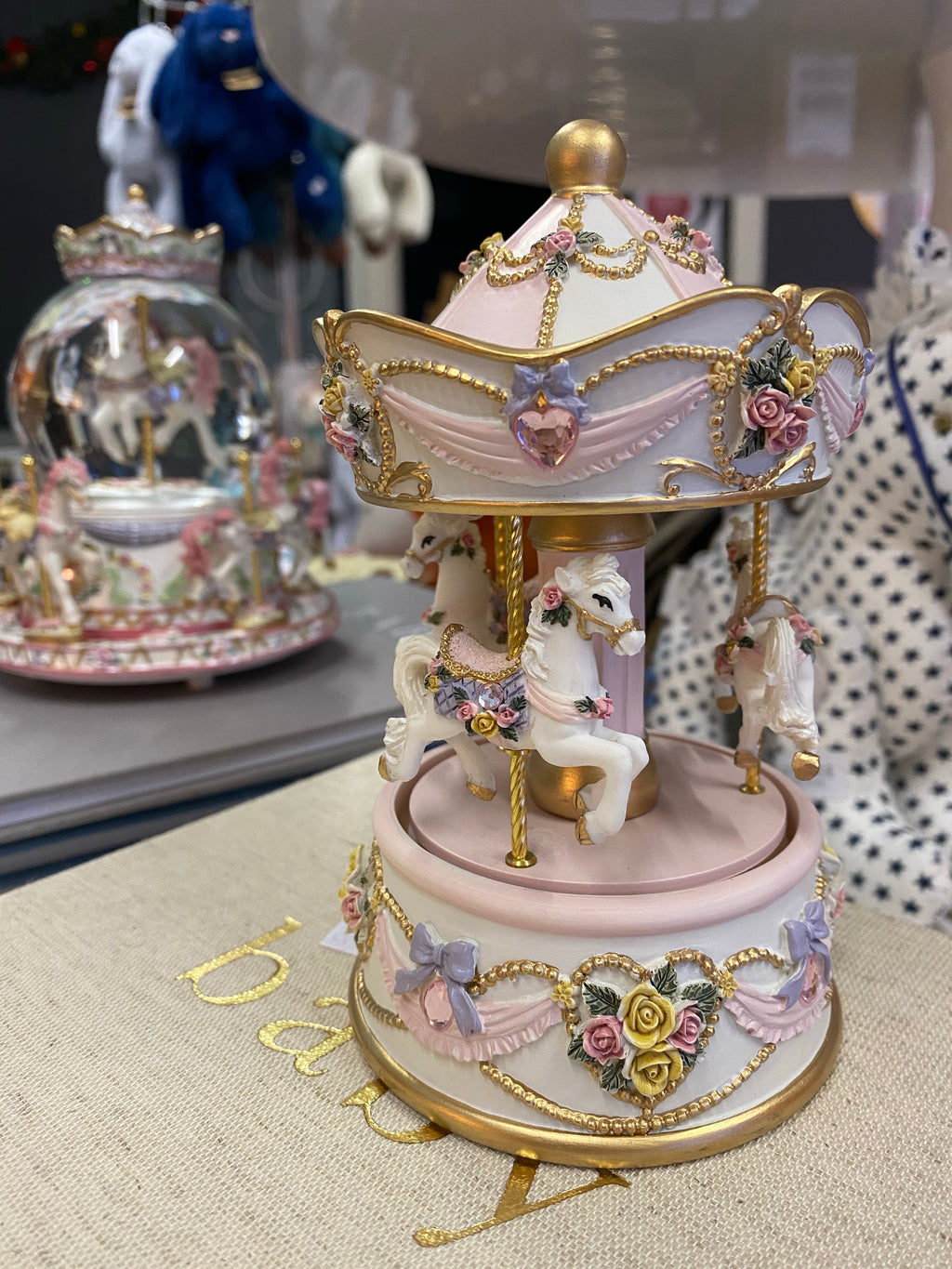 Pink Carousel 13cm