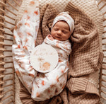 Paradise | Baby Jersey Wrap & Beanie Set