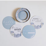 Eventide & Ice Blue Reversible Milestone Cards I Miss Kyree Loves