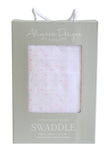 ALIMROSE MUSLIN SWADDLE PIN SPOT PINK