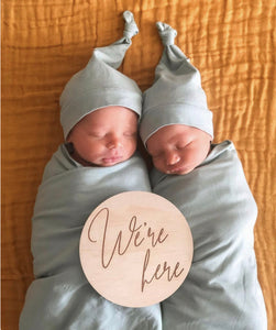 SINGLE ANNOUNCEMENT DISC - WE'RE HERE (SUITABLE FOR TWINS)