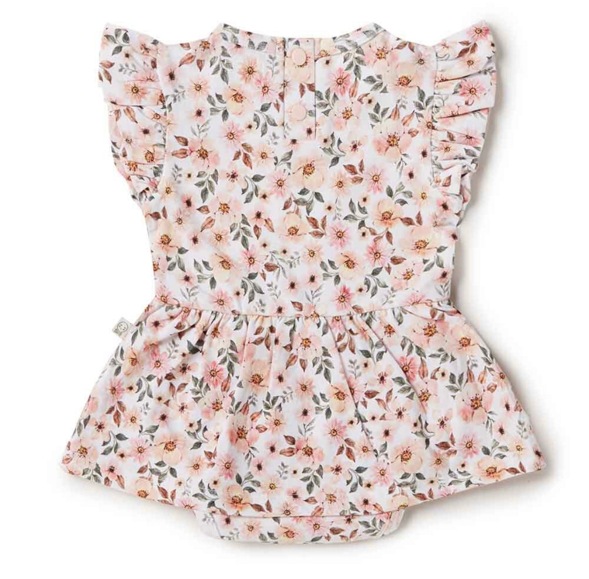Spring Floral Organic Dress Certified Organic Cotton