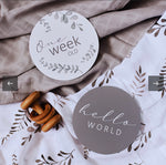 Wild Fern & Grey Milestone Cards