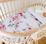 Fitted Bassinet Sheet - Lilac Skies