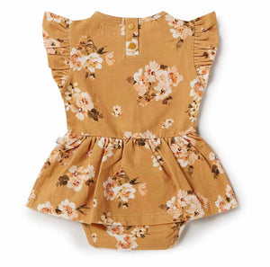 Golden Flower Organic Dress Certified Organic Cotton