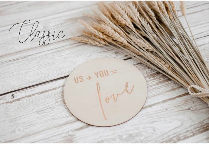 Single Milestone Discs | Us + You = Love