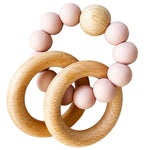 Beechwood Teether Ring Set - Petal