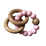 Beechwood Teether Rings Set - Rosewater Pink