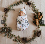 Snuggle Swaddle + Beanie Set - Shipwrecked