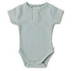 Sage Short Sleeve Organic Bodysuit Certified Organic Cotton