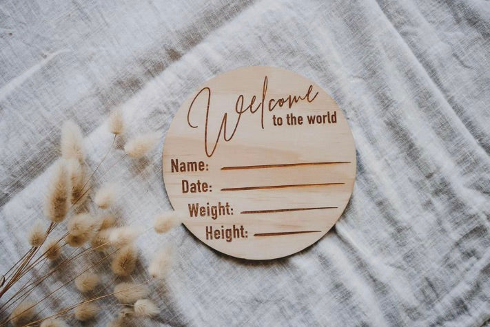 Welcome to The World - Classic - Birth Announcement Disc