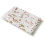 Dino Organic Muslin Wrap GOTS Organic Cotton