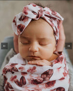 Snuggle Swaddle + Topknot Set - Fleur