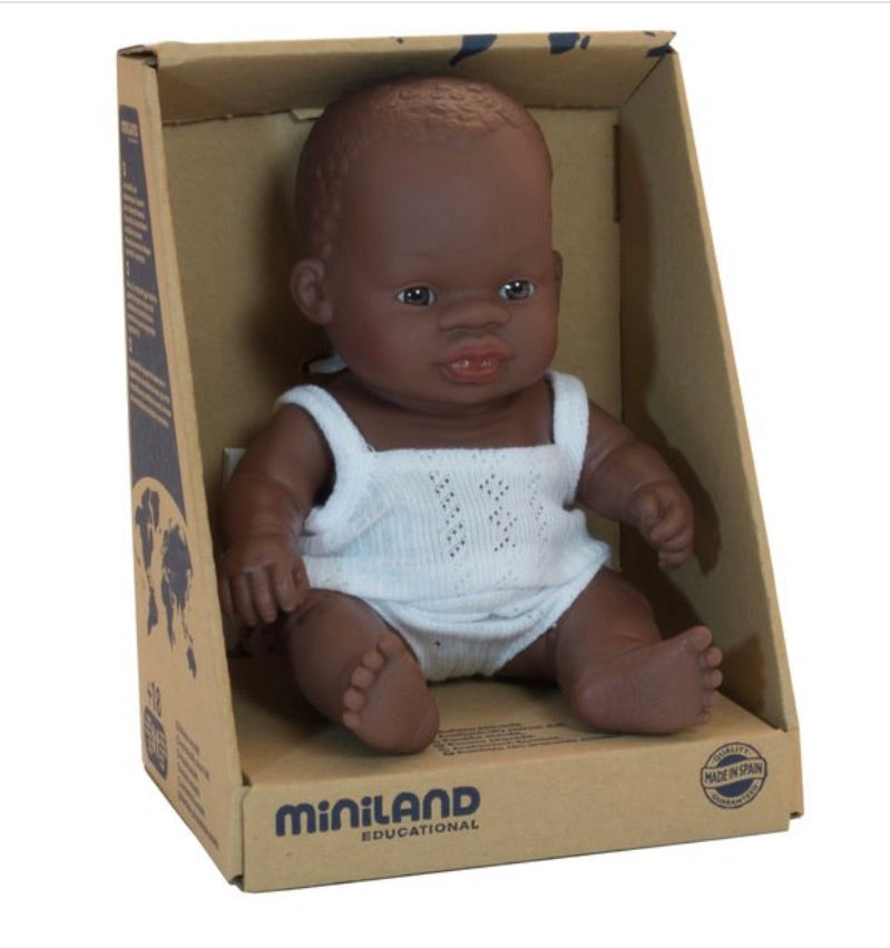 Miniland Doll - African Baby 21cm