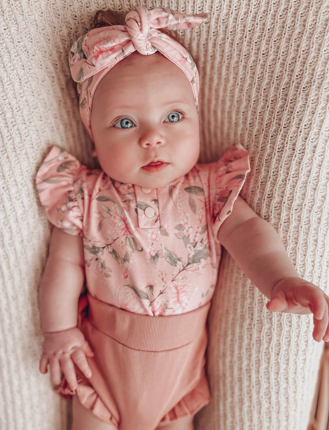 Pink Wattle Short Sleeve Bodysuit
