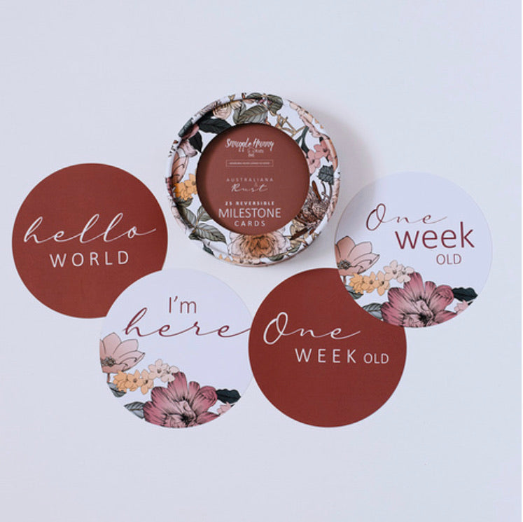 Australiana & Rust Milestone Cards