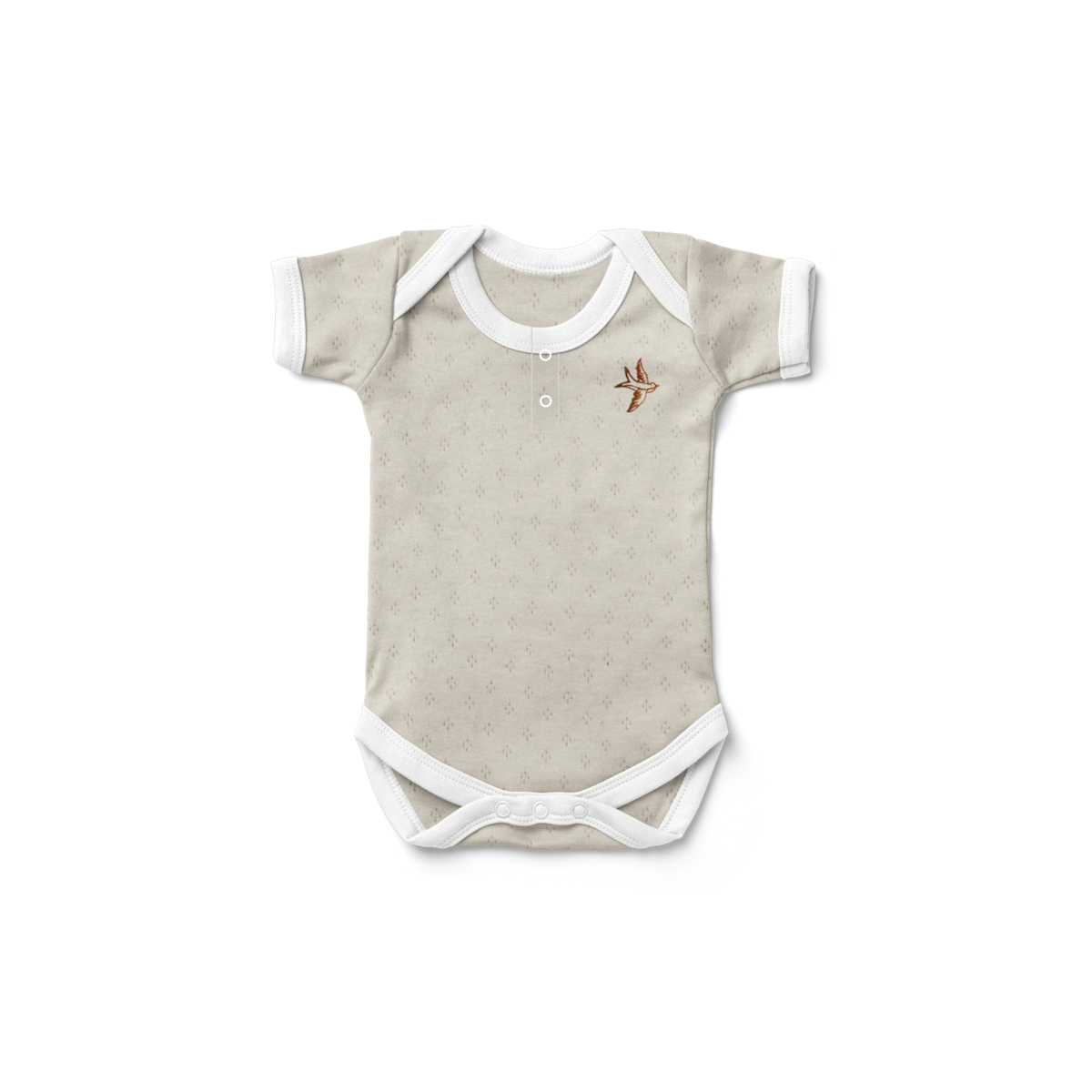 Heritage Beige Short Sleeve Romper