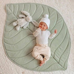 Vegan Leather Quilted Playmat Leaf