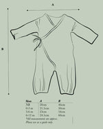 Kimono Onesie - Flax