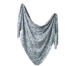 Knit Swaddle Blanket - Topaz