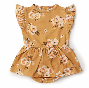 Golden Flower Organic Dress Certified Organic Cotton