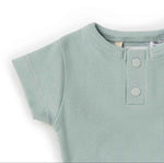 Sage Short Sleeve Organic Bodysuit Certified Organic Cotton