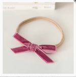 Mauve Velvet Bow