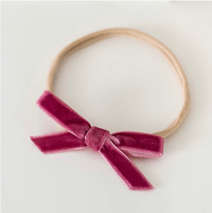 Magenta Velvet Bow