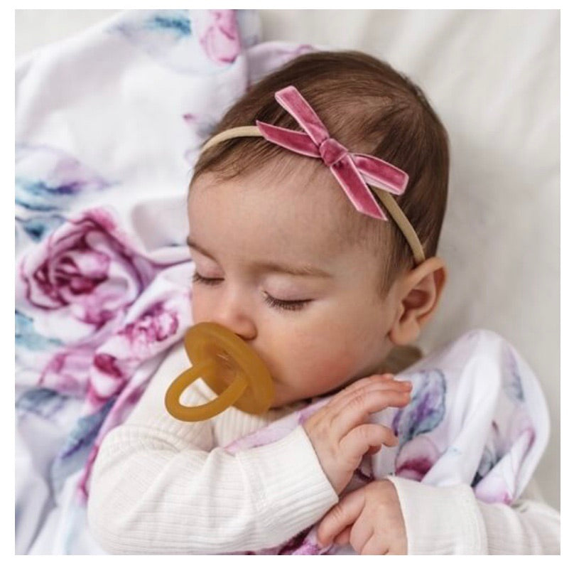 Mauve Velvet Bow
