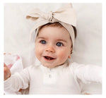 Natural Linen Pre-tied Bow