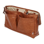 Faux Leather Stroller Organiser/Pram Caddy - Tan