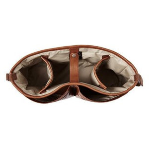 Faux Leather Stroller Organiser/Pram Caddy - Tan